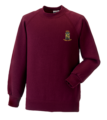 Brora Primary Sweat R/Neck 1-2 Maroon 762