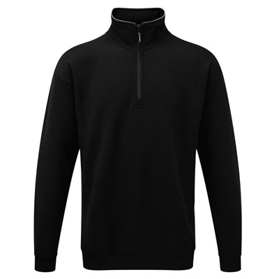 Sweatshirt 2XL Black 1/4 Zip Grouse 1270