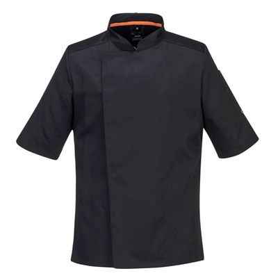 Chefs Jacket C746 Small S/Sl Black Mesh Air Pro