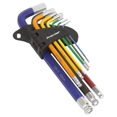 Hex Key Set Long 9pc 1.5-10mm AK7190 Sealey
