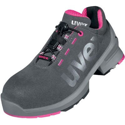 Shoe 8562.8 Sz8 Safety Grey Pink Comp S2 Uvex