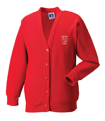 Bishop Eden Prim Cardi 11-12 Bright Red 273