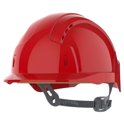 Safety Helmet Red Vented EVOLite JSP
