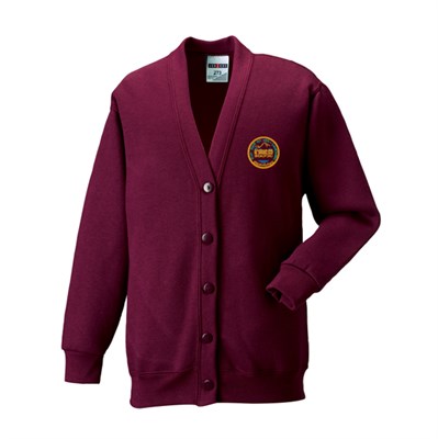 Broadford Primary Cardi 11-12  Burgundy