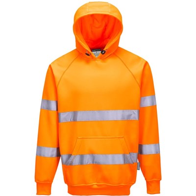 Sweatshirt Hooded Sm Hi- Vis Orange B304 Portwest