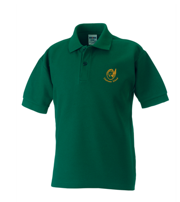 Glaitness Primary Polo 11-12 Bottle Green 539