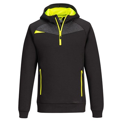 Hoodie Sm Black 1/4 Zip 330g DX467 Portwest