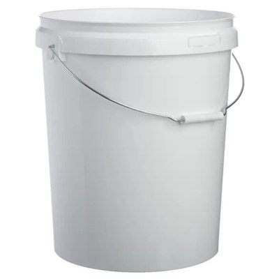 Feed Bucket White 26Ltr c/w Handle & Lids