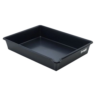 Spill Tray Black 16Ltr c/w Spout 530x400x100
