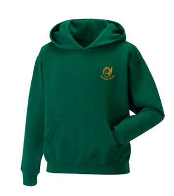 Glaitness Primary Hoodie 11-12 Bottle Green 575