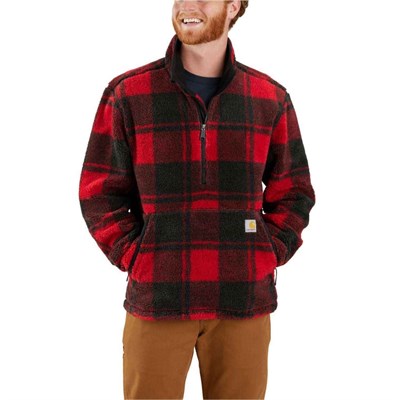 Fleece 106443 Sml 1/4 Zip Crabapple/Black