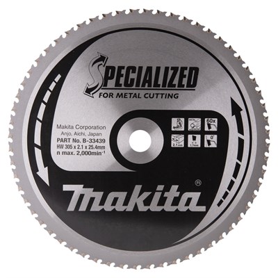 Sawblade Circ 305 x 25mm TCT Metal B09765/B33439