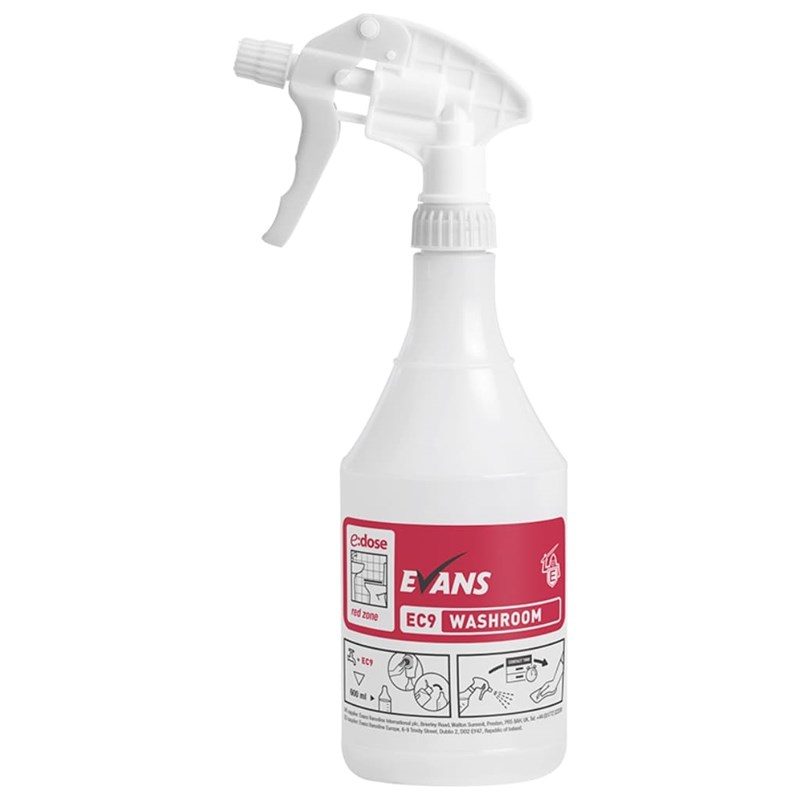 Trigger Bottle 600ml EC9 Washroom Cleaner D012AEV
