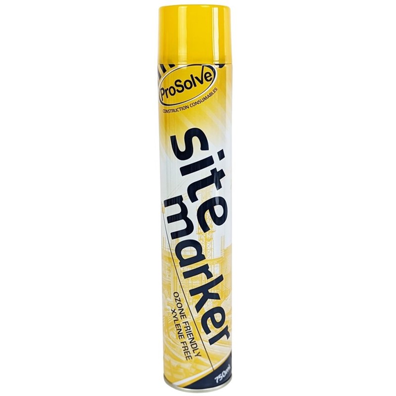Paint Spray Site Marker 750ml Yellow PVSMY7A