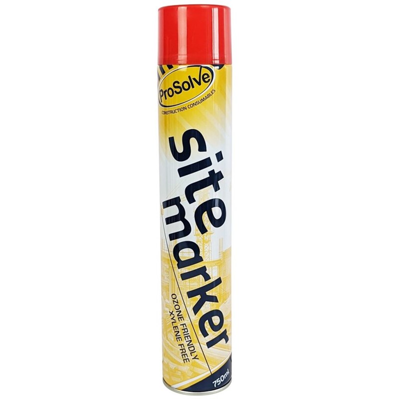 Paint Spray Site Marker 750ml Red PVSMR7A