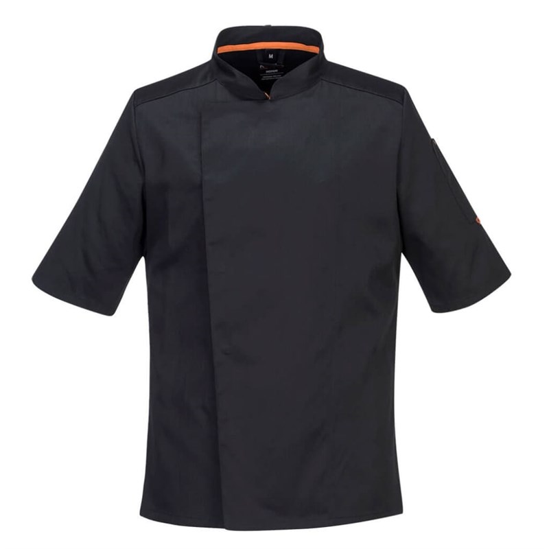 Chefs Jacket C746 Small S/Sl Black Mesh Air Pro