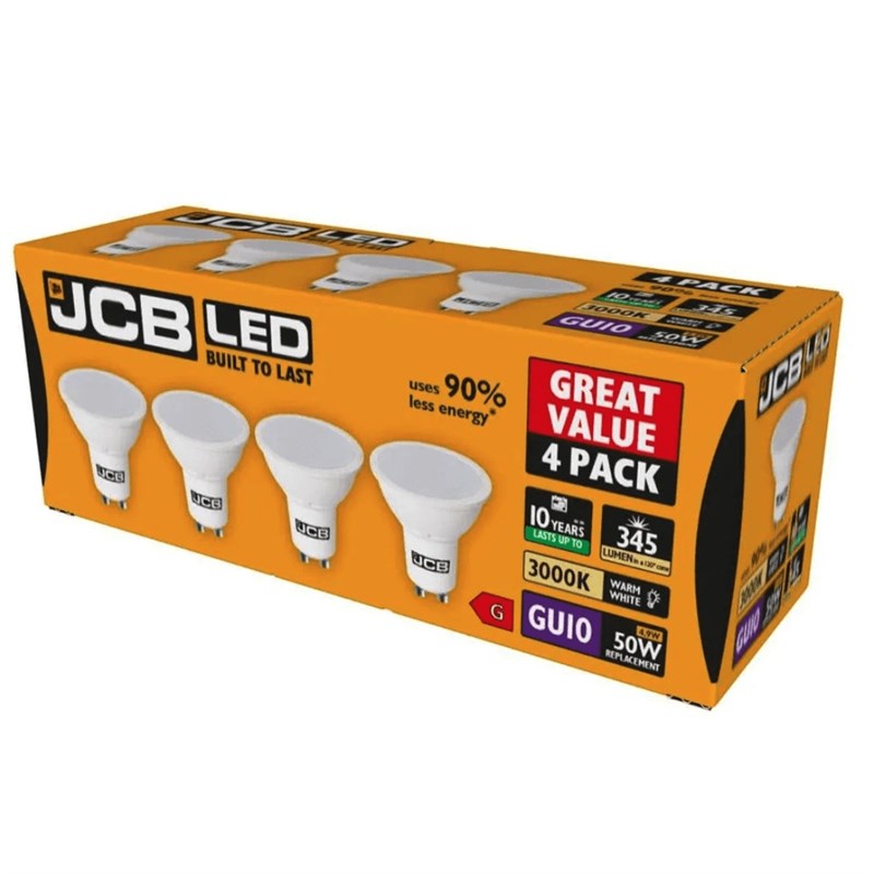 Lamp LED GU10 3000K 50W Warm White Ev/rdy (Pk6)