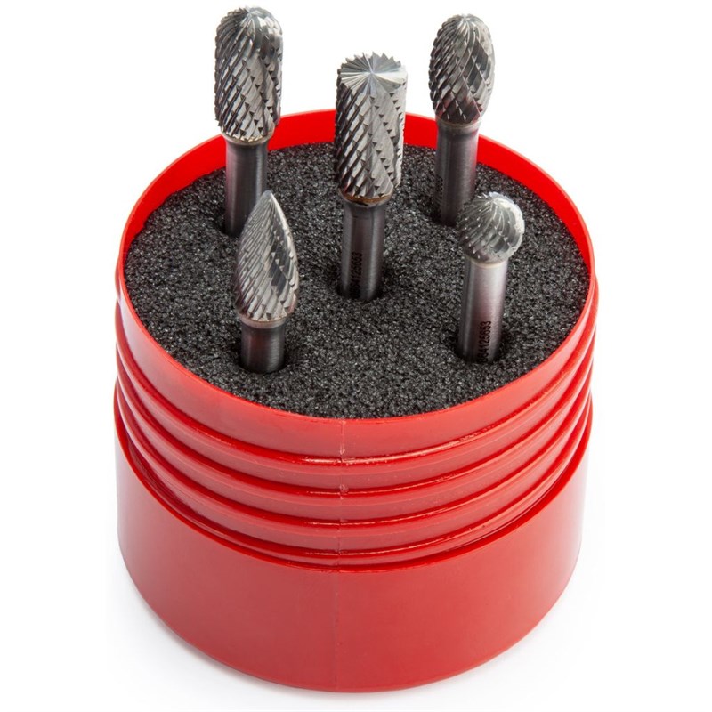 Burr Set Solid Carbide 5pc P88001 Dormer