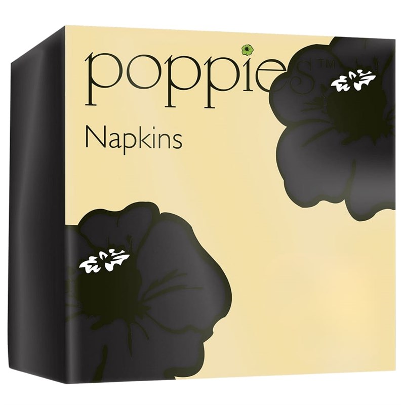 Napkin 40 2Ply Black (2000) 4024BK/D62P-BK