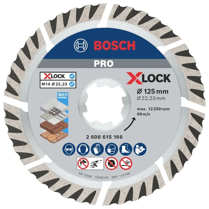 Diamond Disc Universal Cutting Xlock 125mm