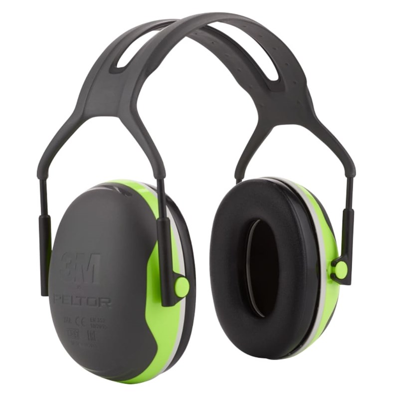 Earmuff Headband Peltor Green X4A SNR33 3M