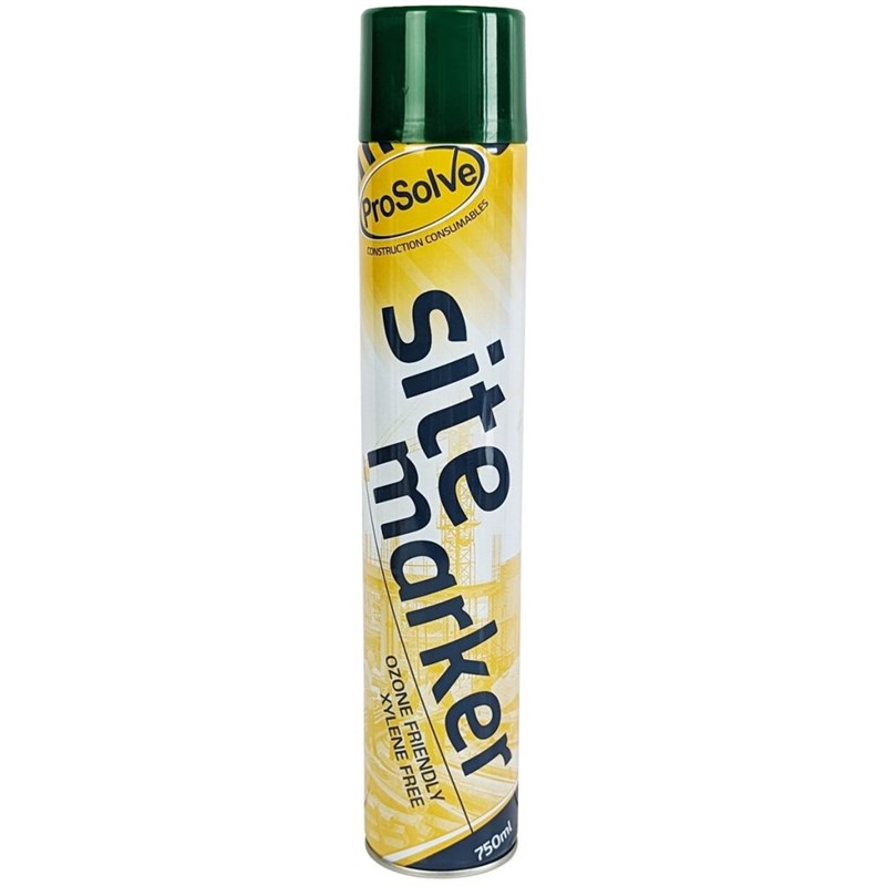 Paint Spray Site Marker 750ml Green PVSMG7A