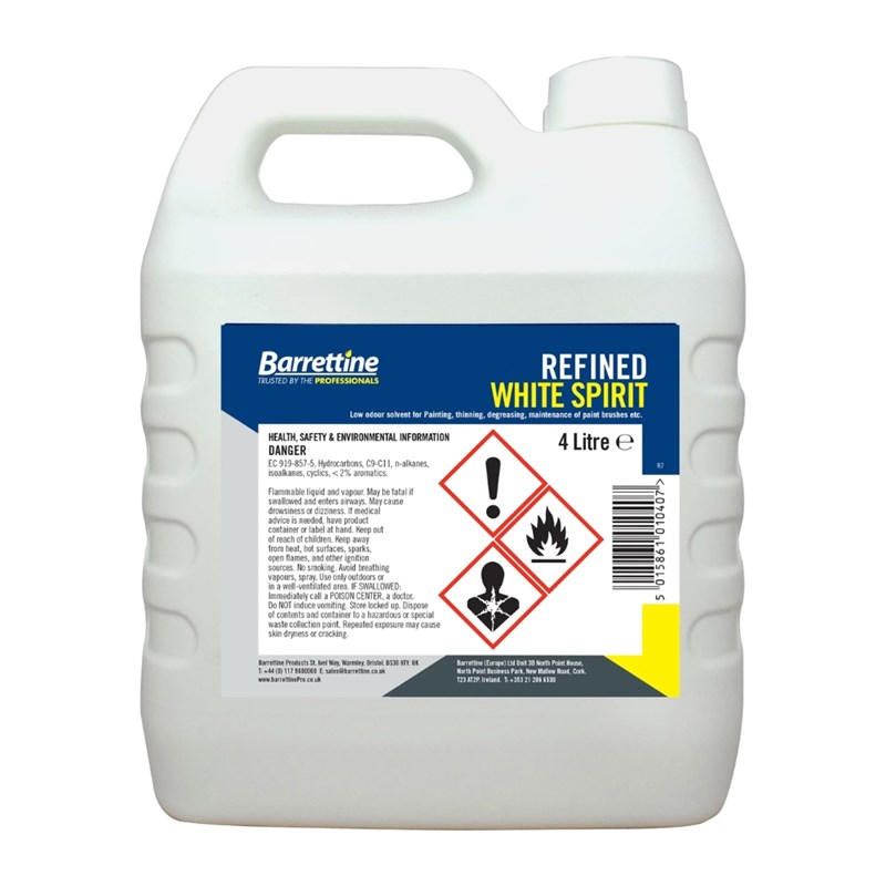 White Spirit 4Ltr WHSB004 Barrettine