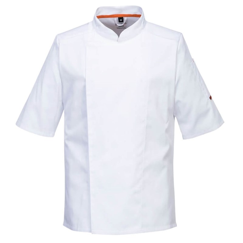 Chefs Jacket C746 Med S/Sl White Mesh Air Pro